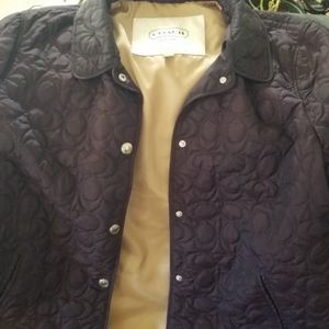 Purple coach jacket nwot